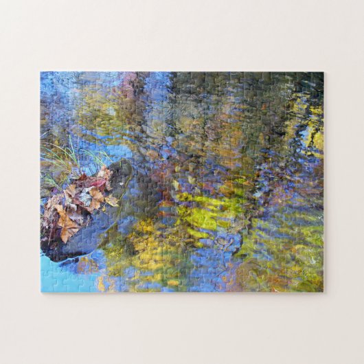 抽象的な反射のパズル ジグソーパズル (横)