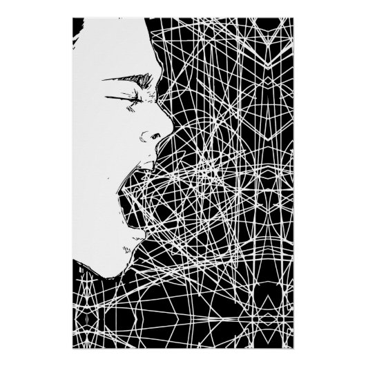 抽象的な叫びの芸術 ポスター (正面)