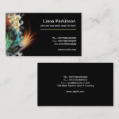 抽象的な名刺を絵を描くこと 名刺 (正面/裏面)