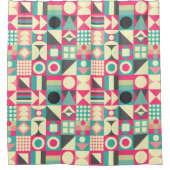 抽象的な四角形110419 シャワーカーテン (正面)