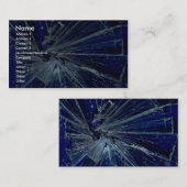 抽象的な壊されたガラス 名刺 (正面/裏面)