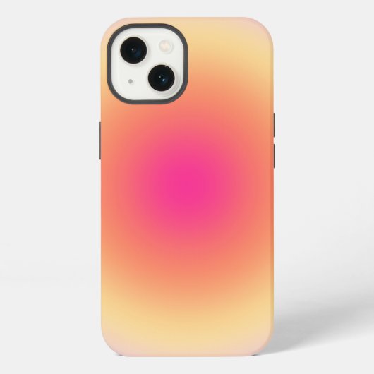 抽象的な夕焼けグラデーション iPhoneケース (裏面)