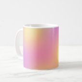 抽象的な夕焼け空のアート コーヒーマグカップ (正面左)