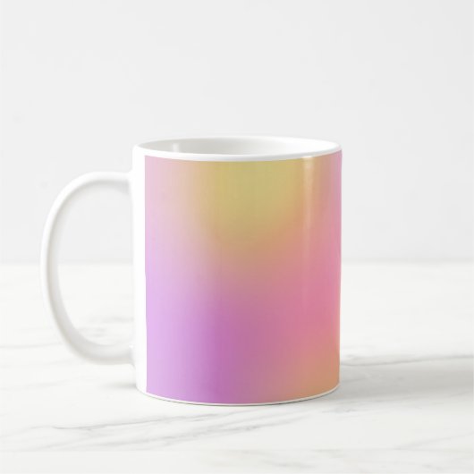 抽象的な夕焼け空のアート コーヒーマグカップ (左)