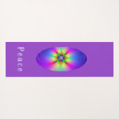 抽象的な多花ファンタジー ヨガマット (裏面(横))