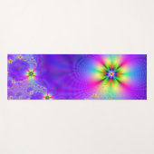 抽象的な多花ファンタジー ヨガマット (正面(横))