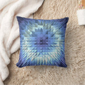 抽象的な多角形の幾何学的な質 クッション (ブランケット)