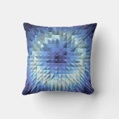 抽象的な多角形の幾何学的な質 クッション (裏面)