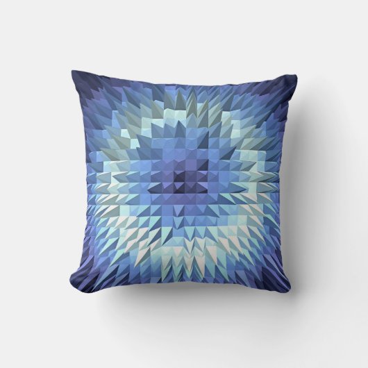 抽象的な多角形の幾何学的な質 クッション (正面)
