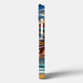 抽象的な夢の世界 海の静寂と宇宙の驚異 Case-Mate iPhoneケース (裏面 / 左)
