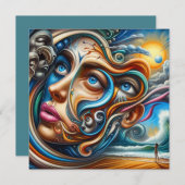 抽象的な夢の情景　オーシャン・セレニティ　＆　コズミック・ワンダー シーズンカード (正面/裏面)