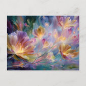 抽象的な夢見るような花園 ポストカード (正面)