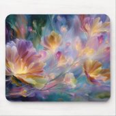 抽象的な夢見るような花園 マウスパッド (正面)