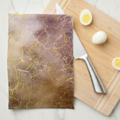 抽象的な大理石および水晶の質 キッチンタオル (四つ折り)
