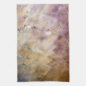 抽象的な大理石および水晶の質 キッチンタオル (縦)