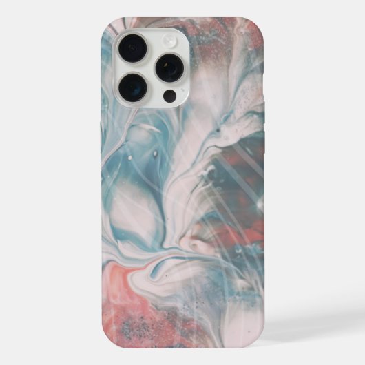 抽象的な大理石のアート iPhone 15 Pro Max カー iPhoneケース (裏面)