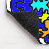 抽象的な大胆なマンダラ マウスパッド (コーナー)