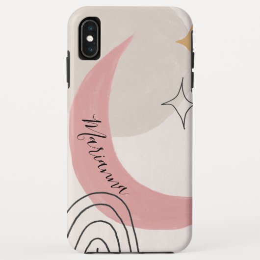 抽象的な天体の月相 Case-Mate iPhoneケース (裏面)