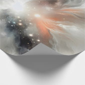 抽象的な天体星雲 ラッピングペーパー (角)