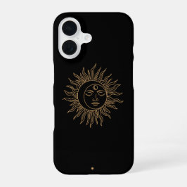 抽象的な太陽のアート - i向けの鮮やかでモダンなデザイン iPhone 16ケース