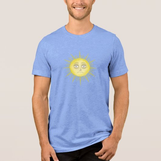 抽象的な太陽アートの鮮やかな表現 トライブレンドＴシャツ (正面)