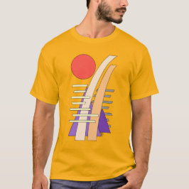 抽象的な太陽、影、反射、構造 Tシャツ