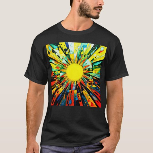 抽象的な太陽 910 Tシャツ (正面)
