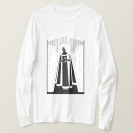 抽象的な女性のドローイングアートビンテージミニマリスト Tシャツ
