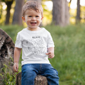 抽象的な女性のラインアート, ボヘミアンスタイル ベビーTシャツ