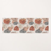 抽象的な女性の顔のパターン ヨガマット (正面(横))