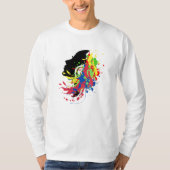 抽象的な女性の顔 Tシャツ (正面)