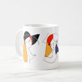 抽象的な女性 コーヒーマグカップ (正面左)