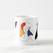 抽象的な女性 コーヒーマグカップ (中央)
