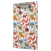 抽象的な子供および動物パターン クリップボード (左)