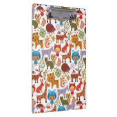 抽象的な子供および動物パターン クリップボード (右)