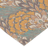 抽象的な孔雀の羽パターン ショートテーブルランナー (コーナー)