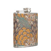 抽象的な孔雀の羽パターン フラスク (右)