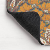 抽象的な孔雀の羽パターン マウスパッド (コーナー)