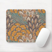 抽象的な孔雀の羽パターン マウスパッド (マウス)