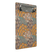 抽象的な孔雀の羽パターン ミニクリップボード (アングル)