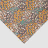 抽象的な孔雀の羽パターン 薄葉紙 (詳細)