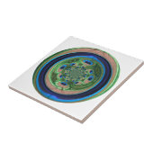 抽象的な孔雀 タイル (側面)