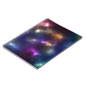 抽象的な宇宙の星座デザイン ノートブック (左側)