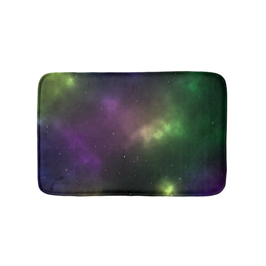 抽象的な宇宙の星座デザイン バスマット (正面)