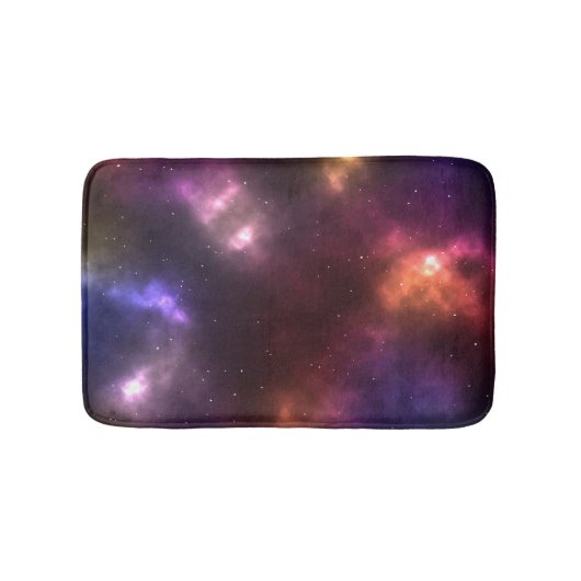 抽象的な宇宙の星座デザイン バスマット (正面)