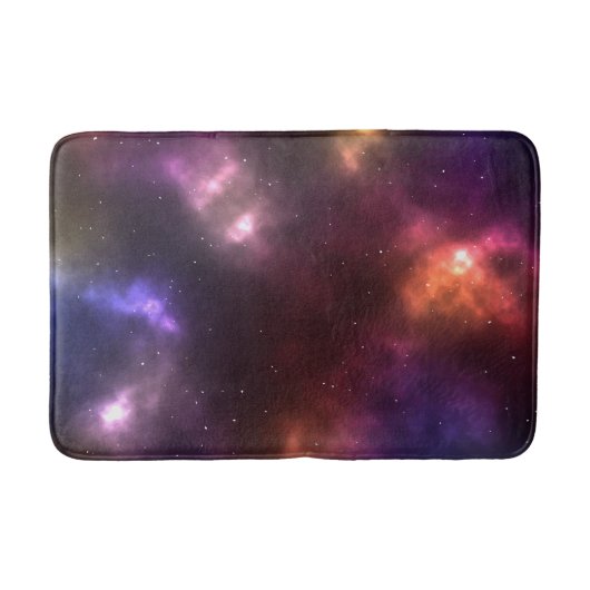抽象的な宇宙の星座デザイン バスマット (正面)
