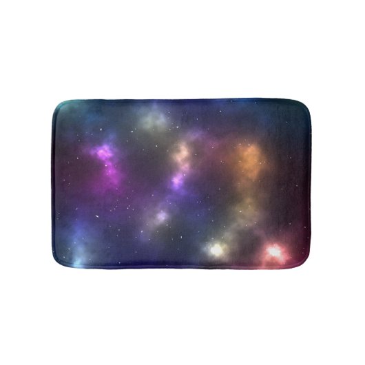 抽象的な宇宙の星座デザイン バスマット (正面)