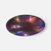 抽象的な宇宙の星座デザイン ペーパープレート (アングル)