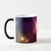 抽象的な宇宙の星座デザイン モーフィングマグカップ (左)