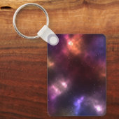 抽象的な宇宙の星座 キーホルダー (正面)